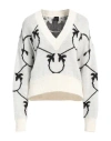 Pinko Woman Sweater Cream Size L Acrylic, Alpaca Wool, Wool In White