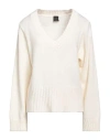 Pinko Woman Sweater Cream Size M Wool, Cashmere In White
