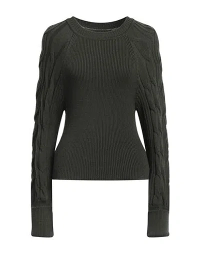 Pinko Woman Sweater Dark Green Size Xs Viscose, Polyamide, Polyester In Black