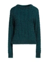 Pinko Woman Sweater Deep Jade Size S Polyamide, Acrylic, Alpaca Wool In Green