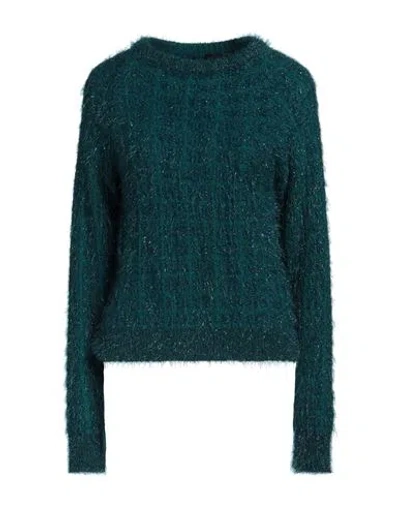 Pinko Woman Sweater Deep Jade Size S Polyamide, Acrylic, Alpaca Wool In Green
