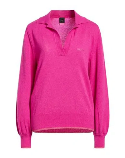 Pinko Woman Sweater Fuchsia Size L Wool, Cashmere