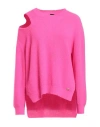 Pinko Woman Sweater Fuchsia Size M Wool, Viscose, Polyamide, Cashmere In Pink