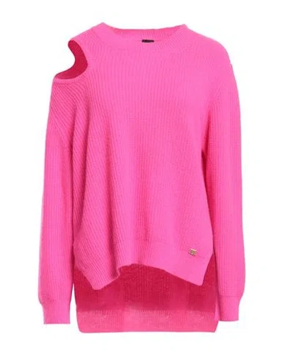 Pinko Woman Sweater Fuchsia Size M Wool, Viscose, Polyamide, Cashmere