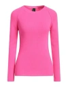 Pinko Woman Sweater Fuchsia Size S Wool, Viscose, Polyamide, Cashmere