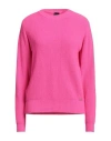 Pinko Crew-neck Ribbed Jumper In Pink