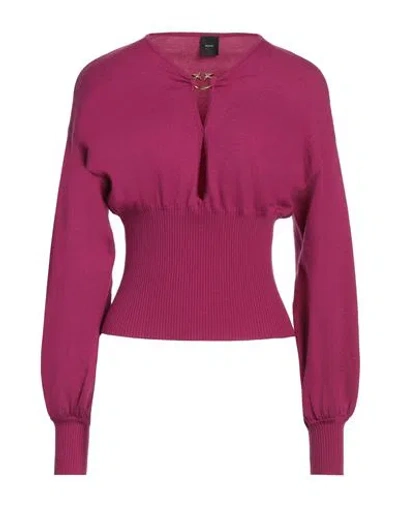 Pinko Woman Sweater Garnet Size S Wool, Polyamide In Red