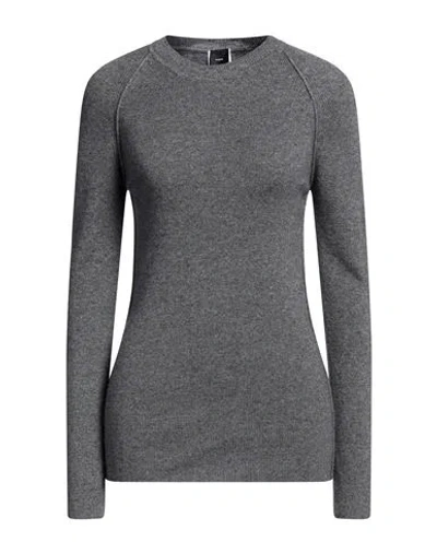 Pinko Woman Sweater Grey Size L Wool, Viscose, Polyamide, Cashmere In Gray