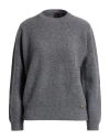 Pinko Woman Sweater Grey Size L Wool, Viscose, Polyamide, Cashmere In Gray