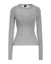 Pinko Woman Sweater Grey Size S Polyamide, Alpaca Wool, Wool In Grey