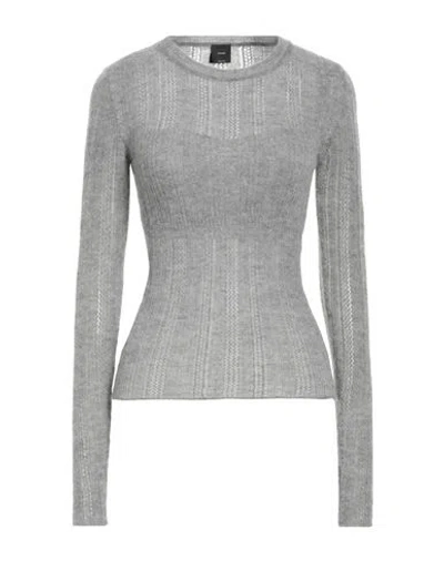 Pinko Woman Sweater Grey Size S Polyamide, Alpaca Wool, Wool