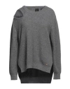 Pinko Woman Sweater Grey Size M Wool, Viscose, Polyamide, Cashmere
