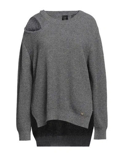 Pinko Woman Sweater Grey Size M Wool, Viscose, Polyamide, Cashmere