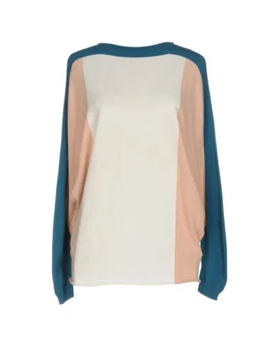 Pinko Woman Sweater Ivory Size Xs Virgin Wool, Polyester In White