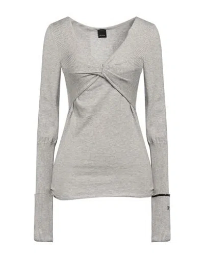 Pinko Woman Sweater Light Grey Size L Viscose, Polyester, Polyamide