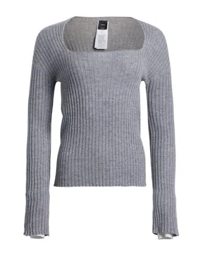 Pinko Woman Sweater Light Grey Size L Wool, Cashmere In Gray