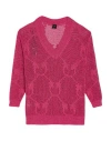 Pinko Woman Sweater Magenta Size Xs Viscose, Metallic Fiber