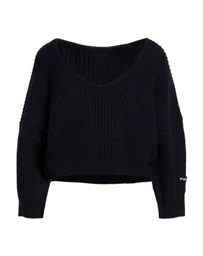 Pinko Woman Sweater Midnight Blue Size M Wool, Cashmere