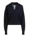 Pinko Woman Sweater Navy Size M Wool, Cashmere In Blue