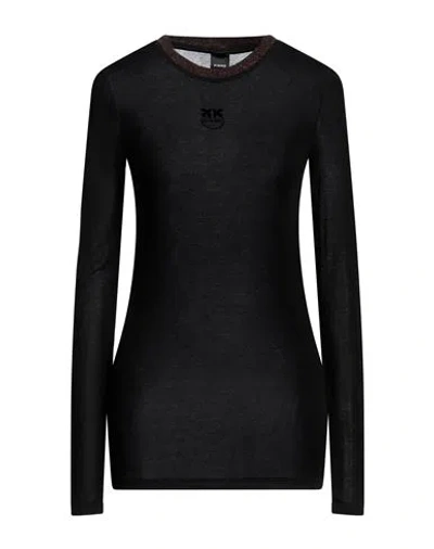 Pinko Woman Sweater Charcoal Size L Modal, Cashmere, Elastane In Grey
