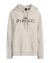 Pinko Woman Sweatshirt Beige Size M Cotton, Elastane In Beige