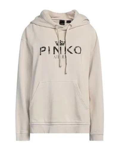 Pinko Woman Sweatshirt Beige Size M Cotton, Elastane