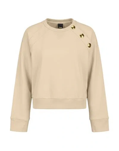 Pinko Woman Sweatshirt Beige Size Xs Cotton