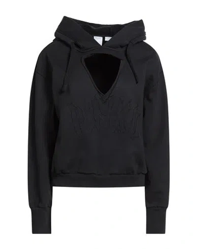 Pinko Woman Sweatshirt Black Size L Cotton