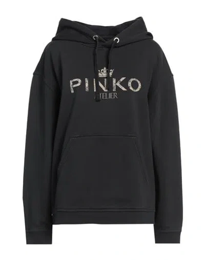 Pinko Woman Sweatshirt Black Size M Cotton, Elastane