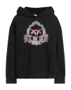 Pinko Woman Sweatshirt Black Size S Cotton In Black