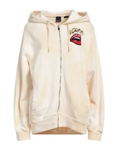 Pinko Woman Sweatshirt Ivory Size S Cotton In White
