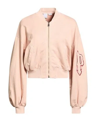Pinko Woman Sweatshirt Light Pink Size M Cotton