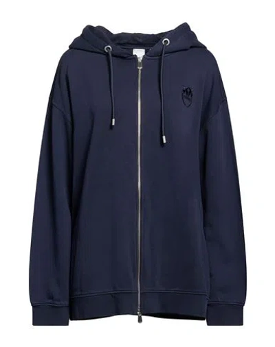 Pinko Woman Sweatshirt Midnight Blue Size L Cotton, Elastane