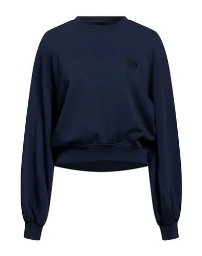 Pinko Woman Sweatshirt Navy Size S Cotton, Elastane