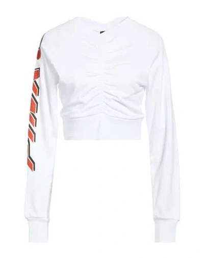 Pinko Woman Sweatshirt Off White Size L Cotton