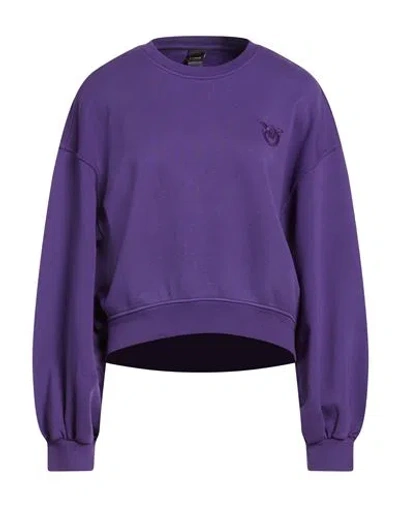 Pinko Woman Sweatshirt Purple Size Xs Cotton, Elastane