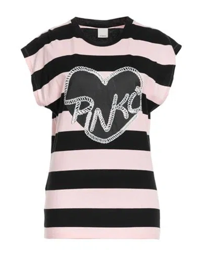 Pinko Woman T-shirt Black Size L Cotton