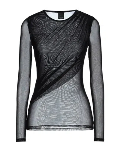 Pinko Woman T-shirt Black Size Xs Polyamide, Elastane