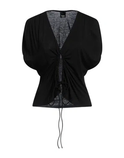 Pinko Woman T-shirt Black Size L Viscose