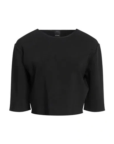 Pinko Woman T-shirt Black Size L Viscose, Polyamide, Elastane
