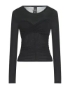 Shop Pinko Woman T-shirt Black Size M Viscose, Polyamide, Cashmere, Elastane