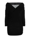 Pinko Woman T-shirt Black Size S Modal, Cashmere, Elastane In Black