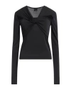 Pinko Woman T-shirt Black Size M Modal, Polyester