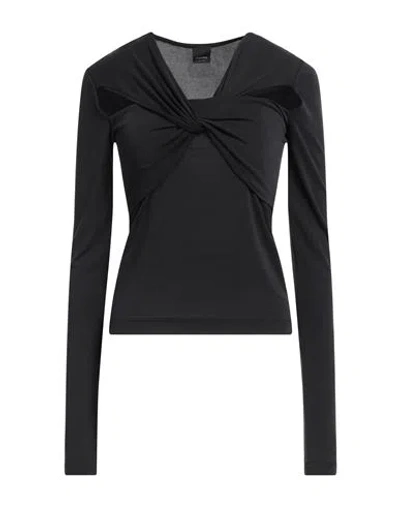 Pinko Woman T-shirt Black Size S Modal, Polyester