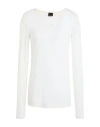 Pinko Woman T-shirt Cream Size M Viscose, Polyamide, Cashmere, Elastane In White