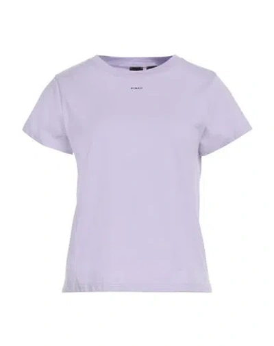Pinko Woman T-shirt Lilac Size S Cotton In Purple
