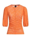 Pinko Woman T-shirt Orange Size L Polyamide In Orange