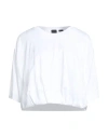 Pinko Cotton 'torrone' T-shirt In White In Gray