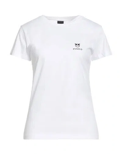 Pinko Woman T-shirt White Size M Cotton