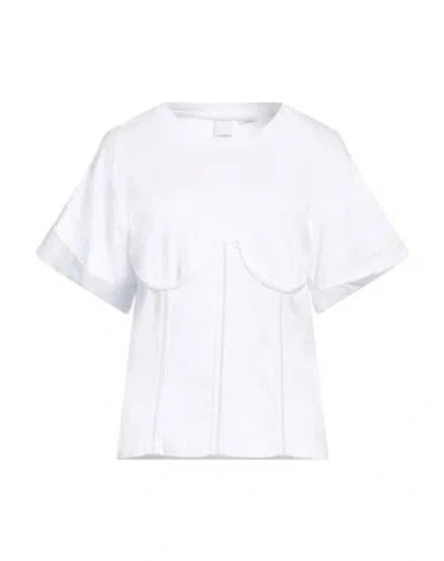 Pinko Woman T-shirt White Size S Cotton